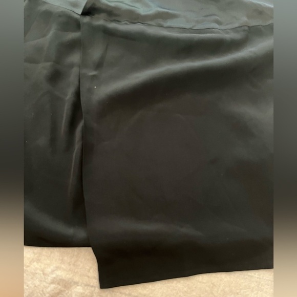 [L]Banana Republic Black CLAUDINE MINI DRESS Elegant Classic Satin - Picture 5 of 9